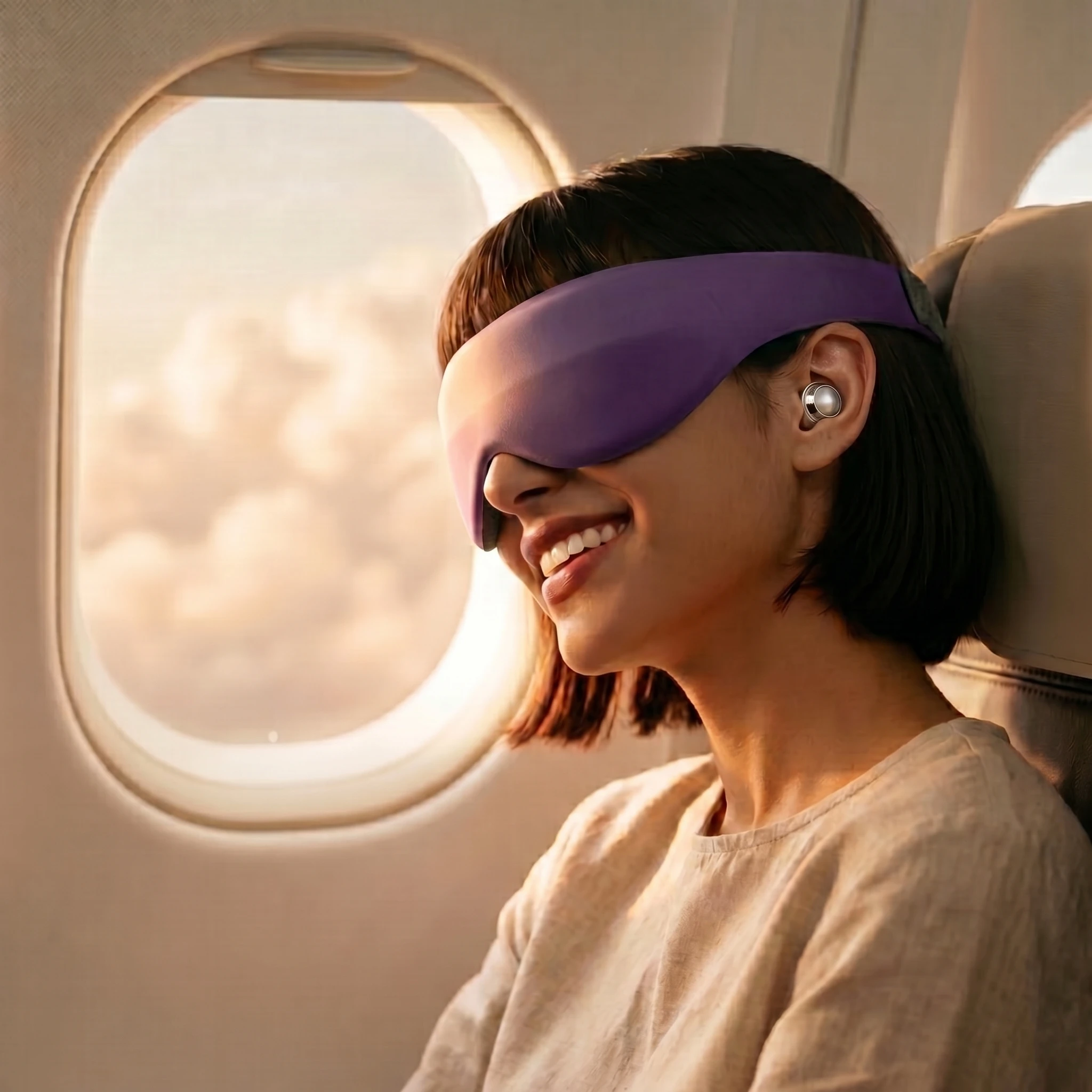 Calm en un vuelo — tu burbuja de silencio en el aire